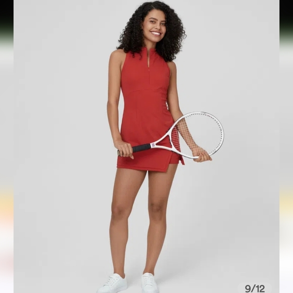 NWT $45 Halara Zipper Racerback Split Side Pocket 2-Piece Mini Dress Size S - Picture 3 of 12